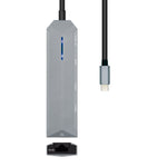 Hub USB Aisens ASUC-5P003-GR Schwarz Grau 100 W