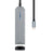 Hub USB Aisens ASUC-5P003-GR Schwarz Grau 100 W