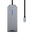Hub USB Aisens ASUC-8P004-GR 4K Ultra HD Schwarz Grau