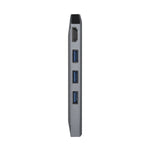 Hub USB Aisens ASUC-8P004-GR 4K Ultra HD Schwarz Grau