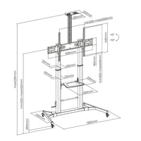 TV Halterung Aisens FT100TE-171 60" 100" 100 kg