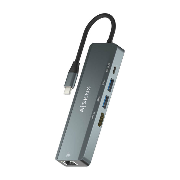 Hub USB Aisens ASUC-5P011-GR Grau