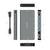 Hub USB Aisens ASUC-8P015-GR Grau Bunt