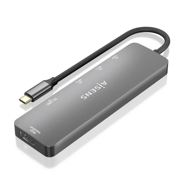 Hub USB Aisens ASUC-6P016-GR Grau Bunt