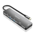 Hub USB Aisens ASUC-6P016-GR Grau Bunt