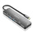 Hub USB Aisens ASUC-6P016-GR Grau Bunt
