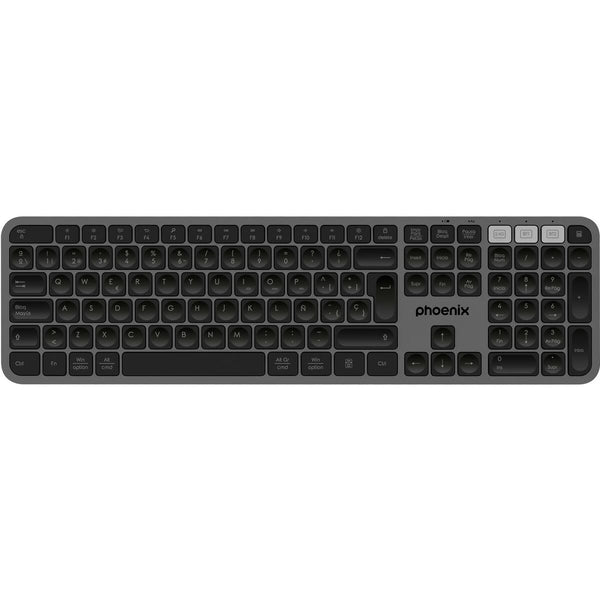 Bluetooth-Tastatur Phoenix K300 Grau Qwerty Spanisch
