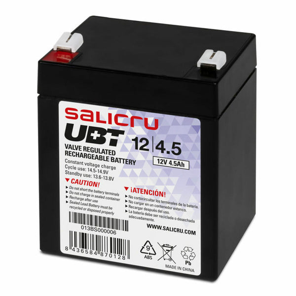 Batterie für Unterbrechungsfreies Stromversorgungssystem USV Salicru 013BS000006 VRLA 4.5 Ah 12V