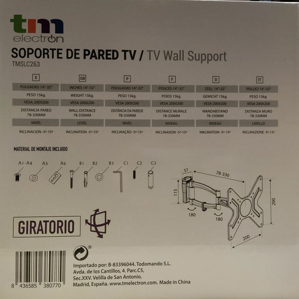 TV Halterung TM Electron 14"-32" 15 kg