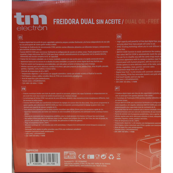 Heißluftfritteuse TM Electron 1700 W 8 L