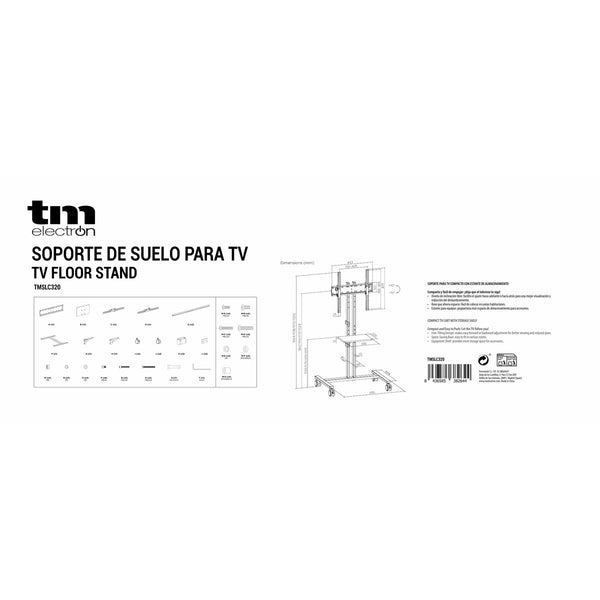 TV-Ständer mit Rollen TM Electron 34"-55" 35 kg
