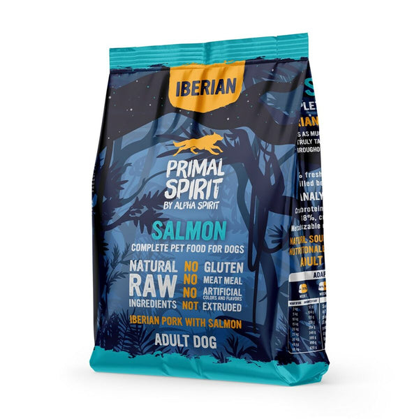 Futter Primal Spirit Iberian 70% Salmón Lachsfarben 1 kg Erwachsener