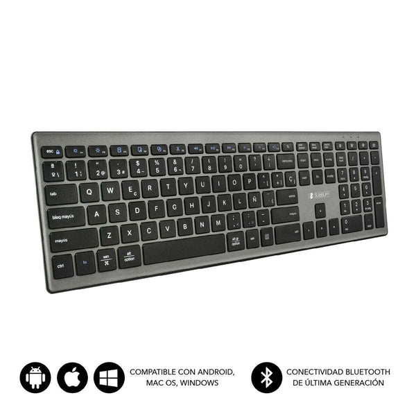 Tastatur Subblim SUBKB-2PUE201 Schwarz
