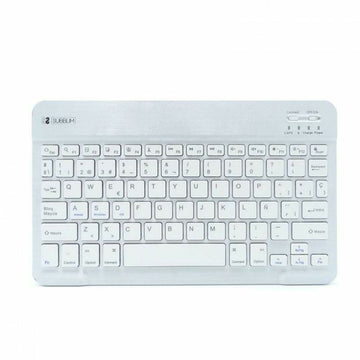 Bluetooth-Tastatur Subblim SUB-KBT-SM0001 Silberfarben Qwerty Spanisch