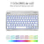 Bluetooth-Tastatur Subblim SUB-KBT-SMBL30 Bunt Silberfarben Qwerty Spanisch QWERTY