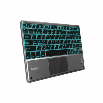 Touchpad mit Tastatur Subblim SUB-KBT-SMBT51 Grau Bunt Qwerty Spanisch QWERTY