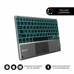 Touchpad mit Tastatur Subblim SUB-KBT-SMBT51 Grau Bunt Qwerty Spanisch QWERTY