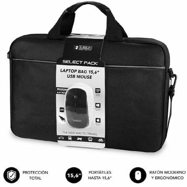 Laptoptasche Subblim SUB-LB-2SP0001 Schwarz 15,6"