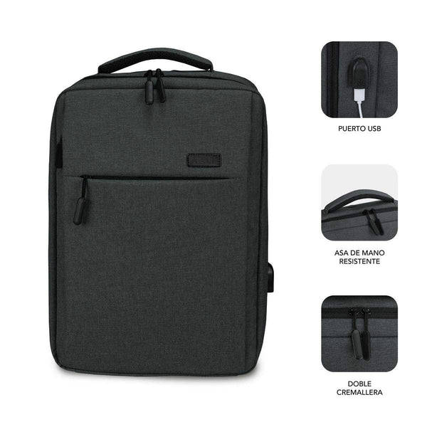 Laptoptasche Subblim SUB-BP-3EAP100 Grau