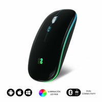 Ergonomische optische Maus Subblim SUBMO-LDFLAT1 Schwarz 1600 dpi
