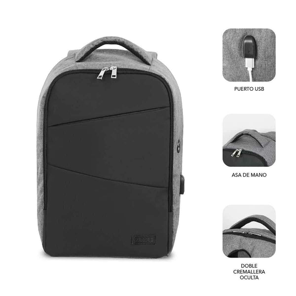 Laptoptasche Subblim SUBBP3SA1100 Schwarz