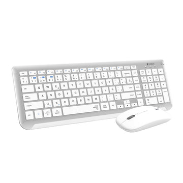 Tastatur Subblim SUBKBC-DCEP10 Weiß Qwerty Spanisch QWERTY
