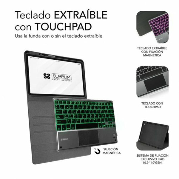 Tablet Tasche Subblim SUBKT4-BTPI02 Schwarz 10,9" iPad