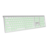 Bluetooth-Tastatur Subblim SUBKB-3MIE300 Weiß Silber Qwerty Spanisch
