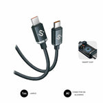 USB-C zu USB-C-Kabel Subblim OPTIMUS Schwarz 1 m