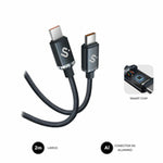 USB-C zu USB-C-Kabel Subblim OPTIMUS Schwarz 2 m