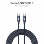 USB-C zu USB-C-Kabel Subblim OPTIMUS Schwarz 2 m