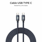 USB-C zu USB-C-Kabel Subblim OPTIMUS Schwarz 2 m