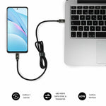 USB-C zu USB-C-Kabel Subblim OPTIMUS Schwarz 2 m