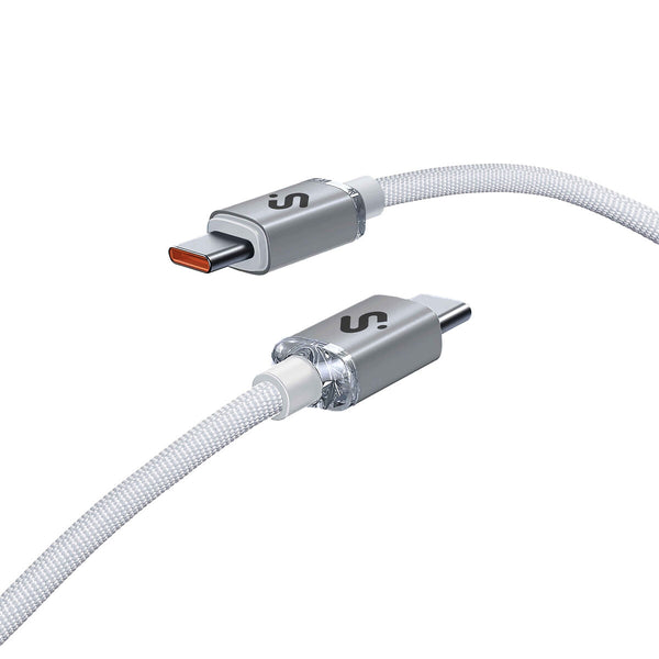 USB-C zu USB-C-Kabel Subblim OPTIMUS Weiß 2 m