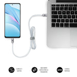 USB-C zu USB-C-Kabel Subblim OPTIMUS Weiß 2 m
