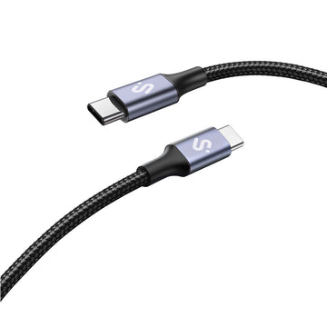 USB-C zu USB-C-Kabel Subblim PLUS Schwarz 1 m