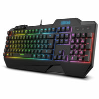 Tastatur und Gaming Maus Krom NXKROMKRSHRSP Schwarz