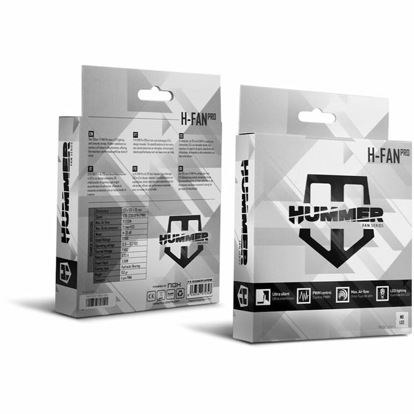 Box Ventilator Nox-Xtreme H-FAN PRO Ø 12 cm Weiß 2200 rpm