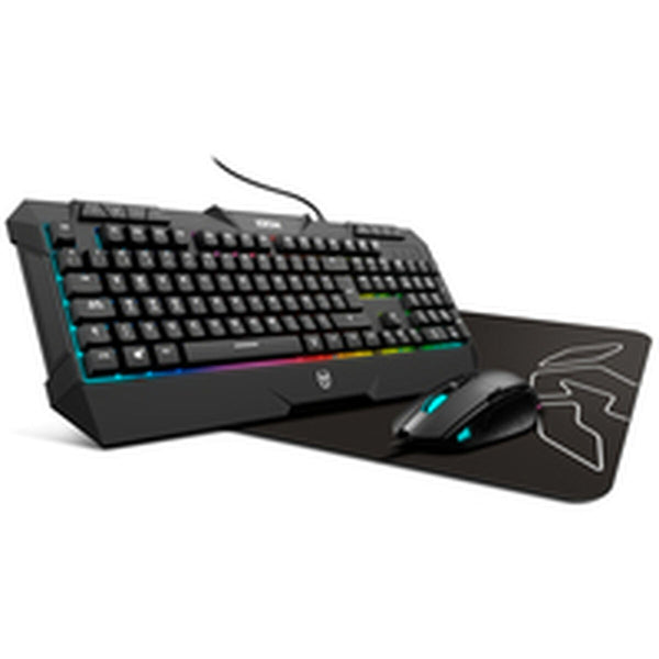 Tastatur und Gaming Maus Krom Kunai Qwerty Spanisch