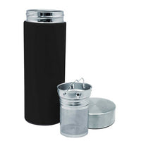 Thermosflasche Vin Bouquet Schwarz 300 ml Teesieb