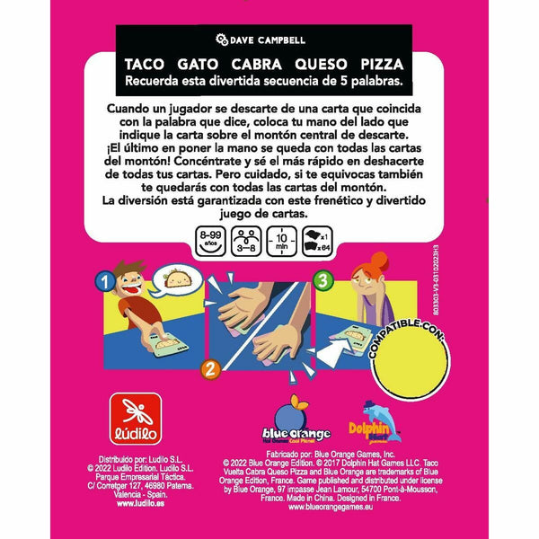 Lernspiel Lúdilo Taco, Vuelta, Cabra, Queso, Pizza