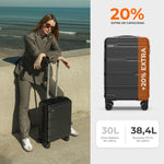 Kofferset Numada Schwarz (3 Stücke)