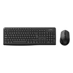 Tastatur mit Maus CoolBox COO-KTR-03W Schwarz Qwerty Spanisch