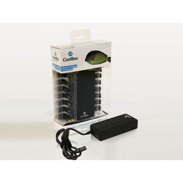 Laptopladekabel CoolBox FALCOONB90U 90 W 24 V 220 V 100 - 240 V