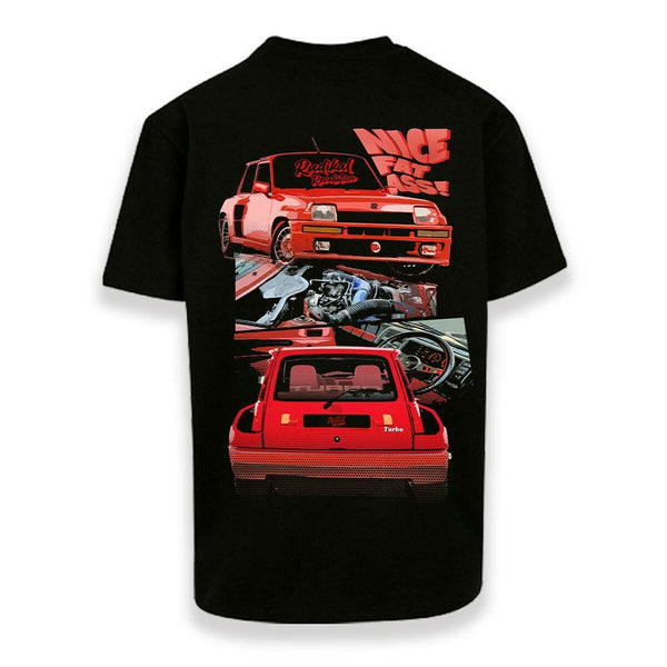 Herren Kurzarm-T-Shirt RADIKAL NICE FAT ASS Schwarz L