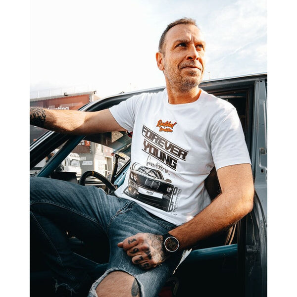 Herren Kurzarm-T-Shirt RADIKAL FOREVER YOUNG Weiß XXL