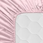 Bettlaken HappyFriday BASIC KIDS Hellrosa 70 x 140 x 14 cm