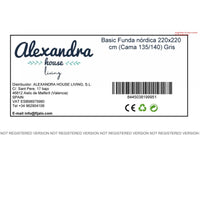 Bettdeckenbezug HappyFriday BASIC Grau 220 x 220 cm
