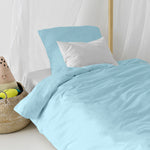 Bettbezug-Set HappyFriday Basic Kids Blau Einzelmatratze 2 Stücke