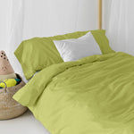Bettbezug-Set HappyFriday Basic Kids grün Einzelmatratze 2 Stücke